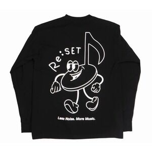Reset Concert TikTok Merch Black Long Sleeve Shirt Size Large